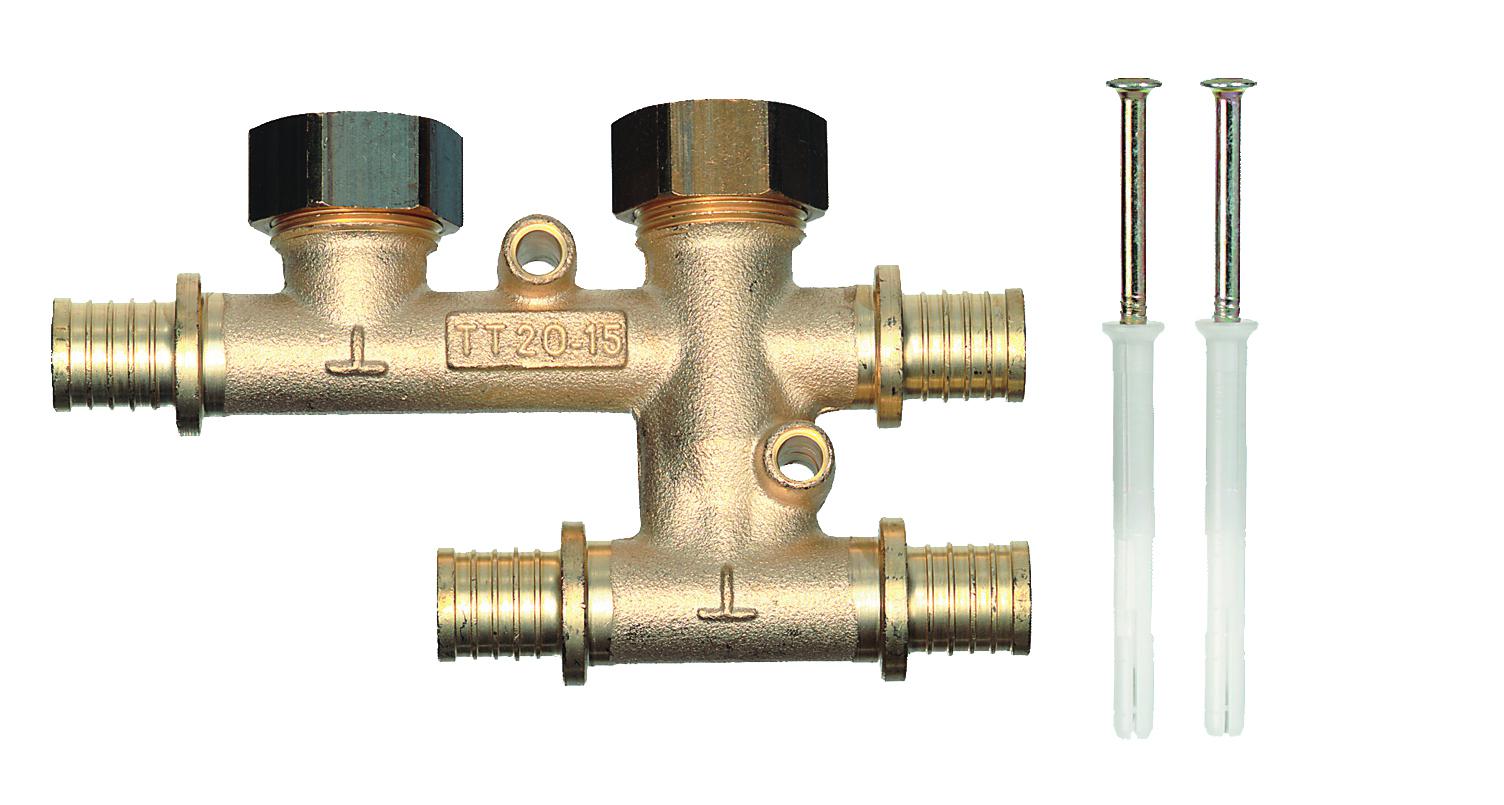 Крестовина для плинтусной разводки TT 25-V15-25